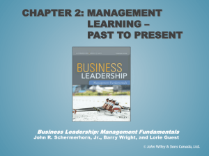 Chapter 1: Management Fundamentals