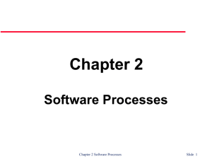 Software Processes - Department of Computer and Information