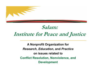 The Salam Institute - Salam Institute | for Peace and Justice