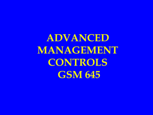 ADVANCED MANAGEMENT CONTROLS GSM 645