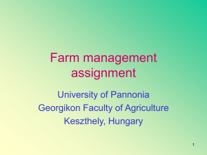 Farm management assignment