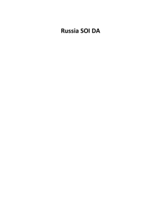 Russia SOI DA - Open Evidence Project
