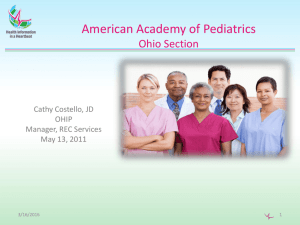 Health Information Exchange - Ohio Chapter of American Academy