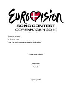 What are the innovative particularities of ESC 2014?