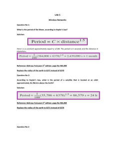 LAB-5 Wireless Networks Question No 1: What is the period of the