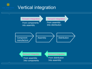 Vertical Integration and Transaction Cost Economics (TCE)