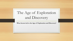 The Age of Exploration and Discovery ppt