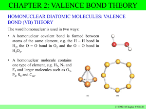 Chapter 2 Valence bond theory
