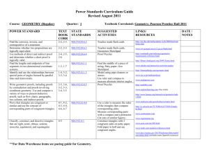 Power Standards Curriculum Guide Revised August 2011