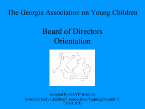GAYCBoardOrientation - Georgia Association on Young Children