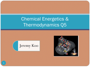 Chemical Energetics & Thermodynamics Q5 - 12S7F-note