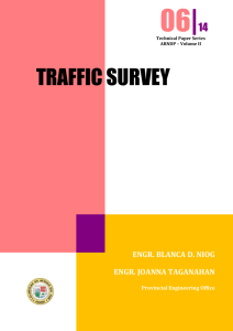 Traffic Count Results Traffic Volume