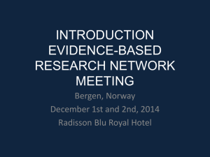 introduction evidence-based research network meeting