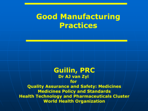GMP - QC Focus - World Health Organization