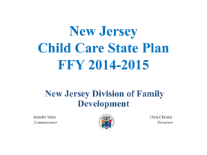 Child Care Development Fund Draft State Plan presentation