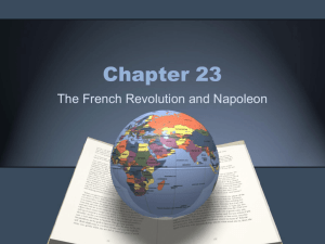 Chapter 23, Section 1 World History / French Revolution