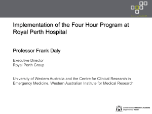 Implementation of the Four Hour Program at