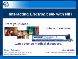Interacting Electronically with NIH
