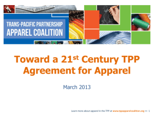 Who is the TPP Apparel Coalition