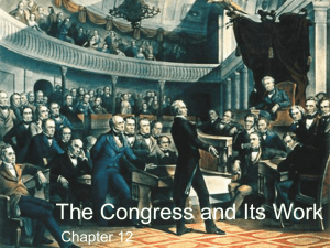 The Congress and Its Work