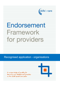 Recognised Application Organisations