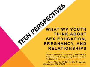 Teen Perspectives - West Virginia Department of Education