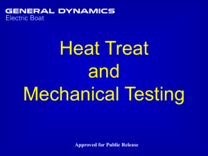heat treat & mechanical test