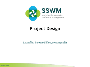 Project Design - Sustainable Sanitation and Water Management