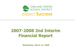 Fiscal Year - Oakland Unified School District