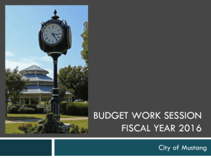 Budget Work Session Presentation
