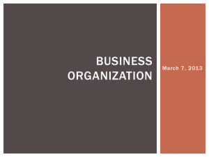 Business organization