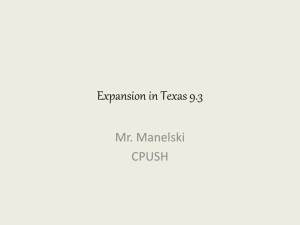 Expansion in Texas 9.3
