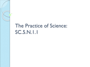 The Practice of Science (SC.5.N.1.1)