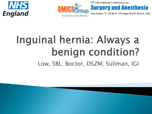 Inguinal hernia: Always a benign condition?