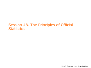 Sesion 4B. The Principles of Official Statistics
