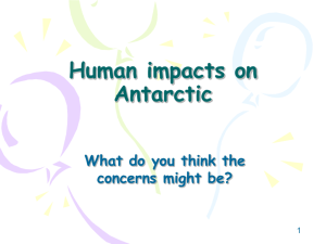 Human impacts on Antarctic
