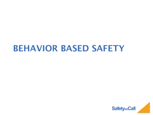 Behavior based safety