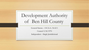 About Us - Development Authority of Ben Hill County