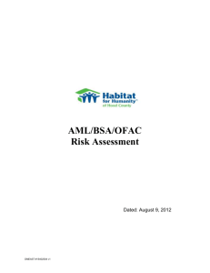 AML Risk Assessment Template