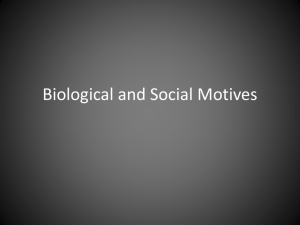 Biological and Social Motives