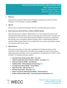 JSIS Minutes 3-3-2015 - Western Electricity Coordinating Council