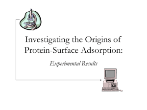 Protein-Surface Adsorption