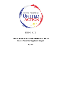 Info Kit May 2015 - France-Philippines United Action