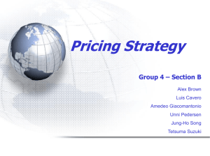 Marketing.GroupB04.Pricing Strategy