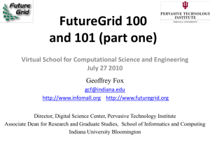 FutureGrid 101 - Indiana University