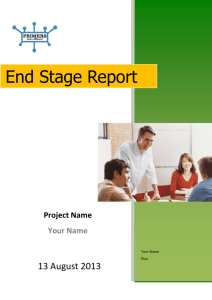 End Stage Report