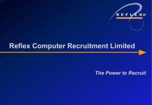 Microsoft Powerpoint - Reflex Computer Recruitment
