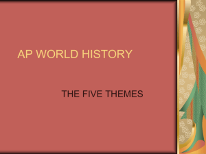 AP WORLD HISTORY 5 THEMES