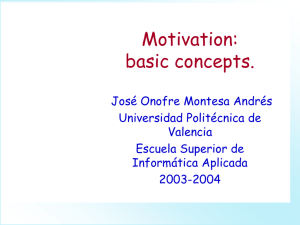 Motivation - Universidad Politécnica de Valencia