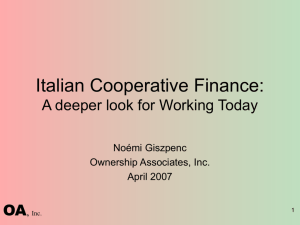 Italian Cooperative Finance